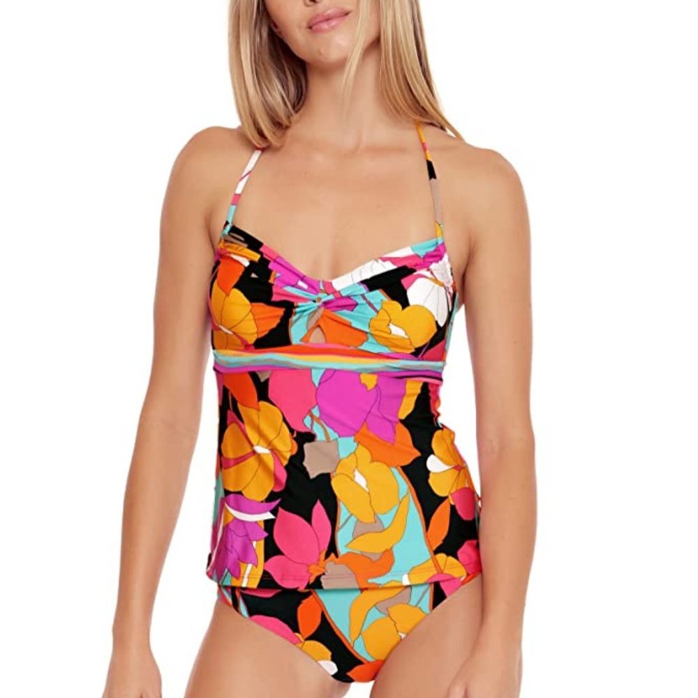 NWT Trina Turk Gemini Tankini Top & Bikini Bottom Set 6